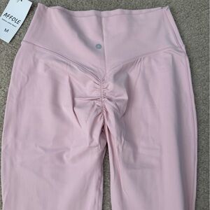 Pink Ruched Leggings